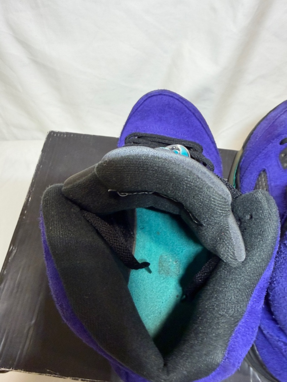 Nike Air Jordan 5 Alternate Grape Purple Suede Retro Sneakers Men’s 8 - Picture 4 of 16